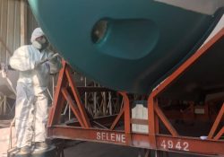 Yacht bottom paint and environment