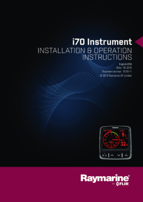 i70 Installation and operation instructions 81357-1-EN